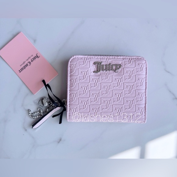 JUICY COUTURE Bag Lucky Charms Satchel & Small Zip Around Wallet Set - Pink - Picture 6 of 10